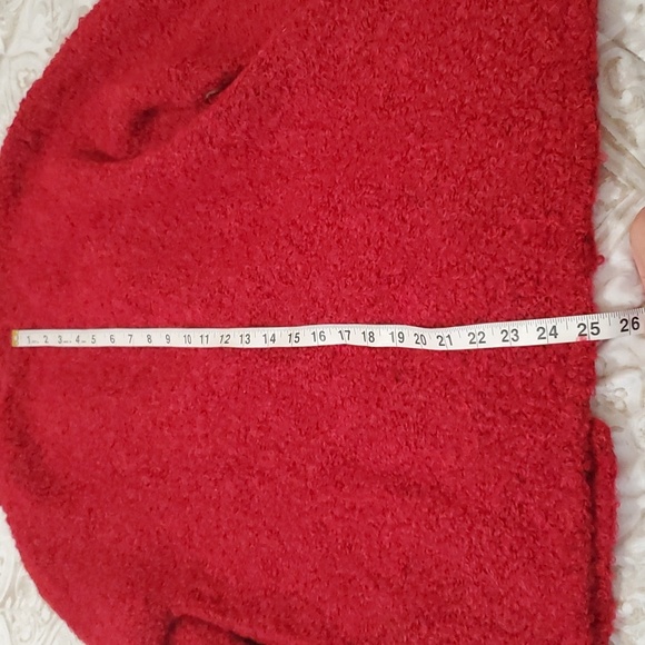 Tabask Red Alpaca Wool Nylon Blend Cardigan Size M - Picture 10 of 11